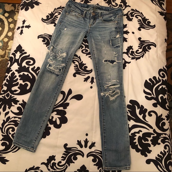 American Eagle Outfitters Denim - American Eagle Ripped Skinny Jeans